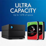 LaCie 2-Big Raid Hard Drive Array - 28TB / 2-Bay / USB 3.1 / USB-C