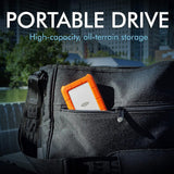 قرص صلب خارجي LaCie Rugged محمول - سعة 2 تيرابايت / سرعة نقل بيانات 5.0 جيجابت في الثانية / منفذ USB 3.1 من الجيل الأول / منفذ USB-C