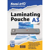 Lamination Pouch Kanzi trio A3 Size 100 Pcs 125 Micron