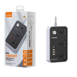 Ldnio 3 Extension Power Socket - 3 Way / USB / 2 Meters