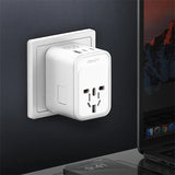 محول سفر Ldnio Z6 بثلاثة منافذ USB وقوة 65 واط بتقنية GaN