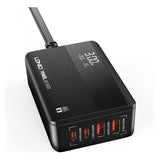 شاحن مكتبي فائق السرعة Ldnio A4808Q بقوة 65 واط - منفذ USB-C / طول الكابل 1.5 متر / أسود
