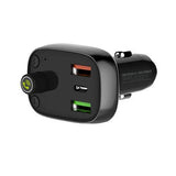 Ldnio C704Q Bluetooth FM Transmitter With Triple USB Charger with Lightning Cable