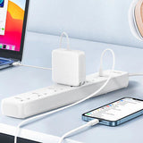 شريط طاقة Ldnio SC5319 مزود بمنافذ شحن USB - 5 منافذ / USB-A / USB-C / 2500 واط / أبيض