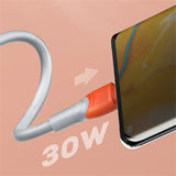 كابل بيانات Ldnio سميك من مادة TPE - USB 3.0 إلى Lightning / 30 واط / 1 متر / LS601