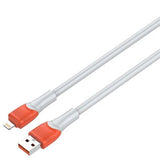 كابل بيانات Ldnio سميك من مادة TPE - USB 3.0 إلى Lightning / 30 واط / 1 متر / LS601