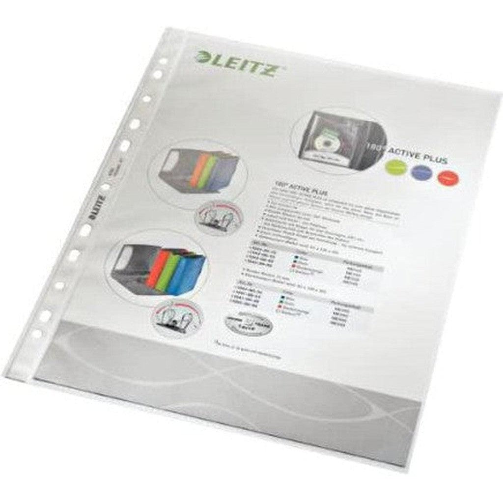 Leitz 4790 Plastic Pockets A4 Grained Sheet Protector Pack Of 100-Filiing Accessories-Leitz-Star Light Kuwait