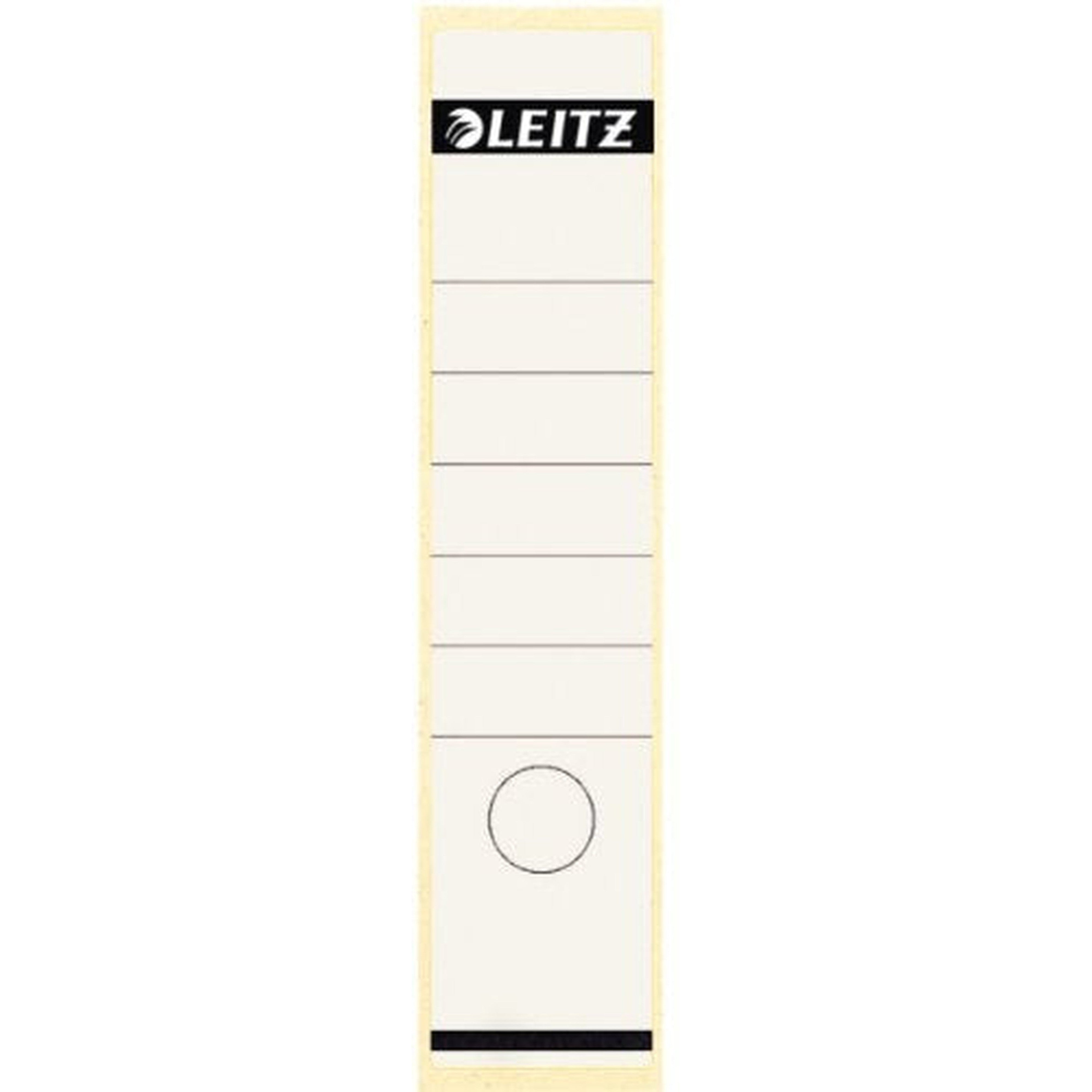 Leitz Spine Labels Wide Long 1640 00-01 61X285 Mm White Pack Of 10-Filiing Accessories-Leitz-Star Light Kuwait