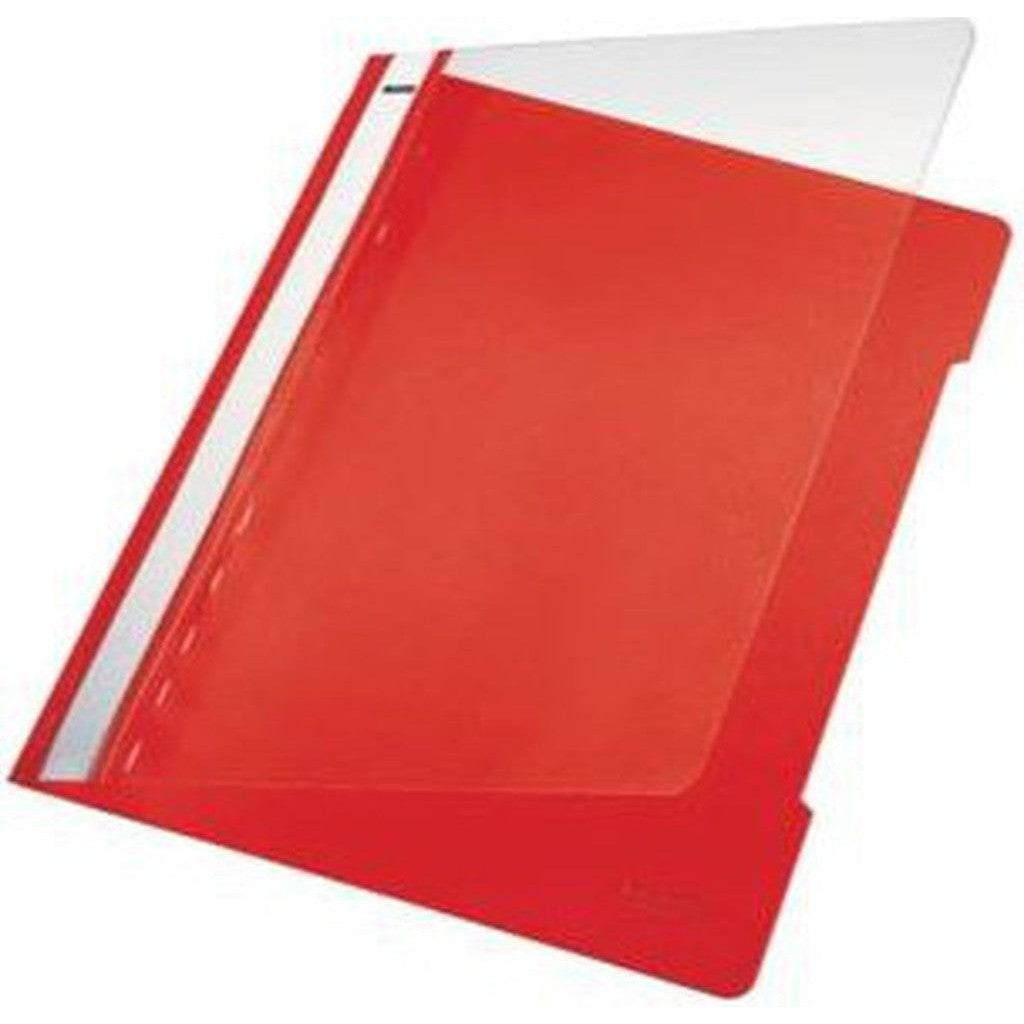 Leitz Standard Plastic File -5Pc/Pkt 4191-Filiing Accessories-Other-Red-Star Light Kuwait