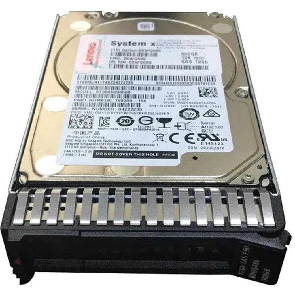 Lenovo Gen3 Hot-Swap - 300Gb / 2.5-Inch / Sas / 10K Rpm / 1.2Gbps-Hard Drives-Lenovo-Star Light Kuwait