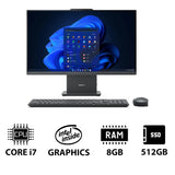 Lenovo IdeaCentre Gen 9 AIO PC - i7 / 8GB / 512GB (NVMe M.2 SSD) / 23.8" FHD Multi-Touch / Win 11 Pro / 1YW / English / Luna Grey - Desktop