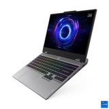 لابتوب الألعاب لينوفو LOQ 15IRX9، معالج Intel Core i7-13650HX، ذاكرة وصول عشوائي 24 جيجابايت، قرص صلب SSD بسعة 512 جيجابايت، بطاقة رسومات NVIDIA GeForce RTX 3050 بسعة 6 جيجابايت، شاشة 15.6 بوصة FHD - لون رمادي فاتح