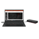 قاعدة توصيل لينوفو ثينك باد العالمية USB-C - HDMI / DisplayPort / USB / LAN / أسود