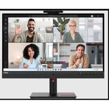 شاشة لينوفو ثينك فيجن T27hv-30 - 27 بوصة QHD IPS / 4 مللي ثانية / HDMI 2.1 / DisplayPort 1.4 / LAN / USB-C / كاميرا / مكبر صوت / ميكروفون - شاشة