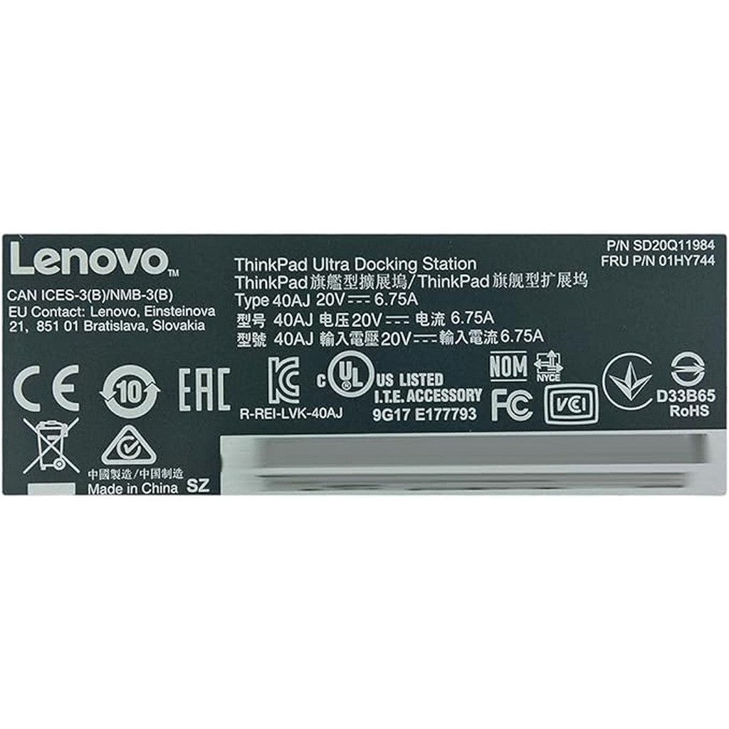 Lenovo Thinkpad Ultra Docking Station (40Aj0135Eu)-Lenovo-Star Light Kuwait