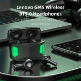 سماعات لينوفو ثينك بلس لايف بودز GM5 - بلوتوث 5.0 / أسود