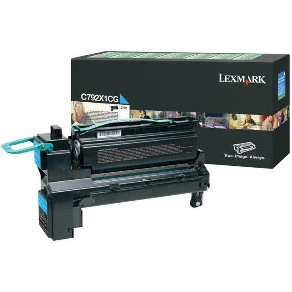 Lexmark C792 Cyan Toner Cartridge-Inks And Toners-Lexmark-Star Light Kuwait