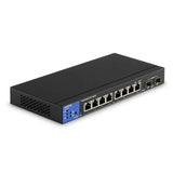 مفتاح Linksys LGS310MPC - 8 منافذ إيثرنت / منفذان SFP / مُدار / جيجابت / PoE+ / مكتبي