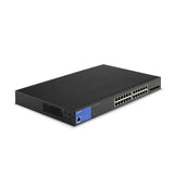 مفتاح Linksys LGS328MPC - 24 منفذ إيثرنت / 4 منافذ SFP+ / مُدار / جيجابت / PoE+ / مكتبي