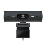 Logitech Brio 505 Wired USB-C Business FHD 1080p Webcam With Dual Noise-Reducing Microphones - Graphite