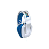 سماعة ألعاب سلكية Logitech G335 - لون أبيض، متوافقة مع أجهزة الكمبيوتر الشخصية، وإكس بوكس، وبلاي ستيشن، وسويتش، والأجهزة المحمولة.