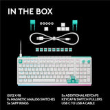Logitech G512 X 98 Dual Swap TMR Analog / Mechanical Wired Gaming Keyboard Analog Optical Switch With LIGHTSYNC RGB - White