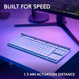 Logitech G515 TKL LIGHTSPEED Low-Profile Wireless Gaming Keyboard Tactile Switch - White