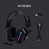سماعة الألعاب Logitech G733 Lightspeed - لاسلكية / RGB / أسود