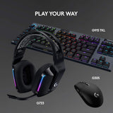 سماعة الألعاب Logitech G733 Lightspeed - لاسلكية / RGB / أسود