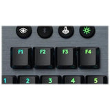لوحة مفاتيح الألعاب الميكانيكية اللاسلكية Logitech G915 TKL Tenkeylees Light Speed RGB / Clicky - أسود