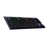 لوحة مفاتيح الألعاب الميكانيكية اللاسلكية Logitech G915 X LIGHTSPEED TKL – Clicky – RGB. أسود