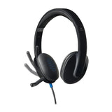 سماعة رأس سلكية لوجيتك H540 بمنفذ USB - سلكية / USB / ستيريو / أسود