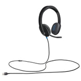 سماعة رأس سلكية لوجيتك H540 بمنفذ USB - سلكية / USB / ستيريو / أسود
