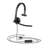 Logitech H570E USB Stereo Headset With Noise-Cancelling Mic - Black