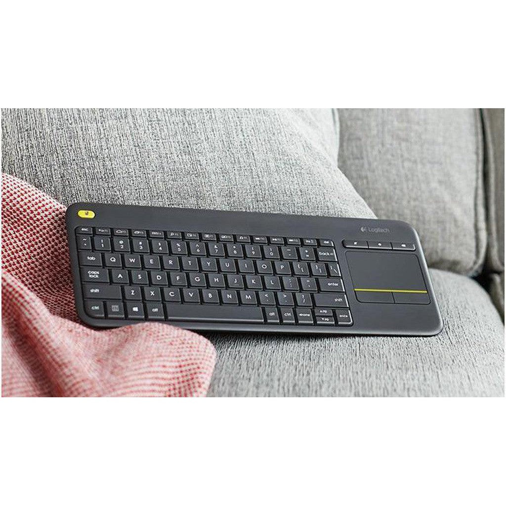 Logitech K400 Plus Wireless Keyboard With Touchpad-Keyboard-Logitech-Star Light Kuwait