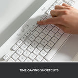 لوحة مفاتيح بلوتوث Logitech K650 SIGNATURE - لون أبيض كريمي - Arb