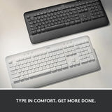 لوحة مفاتيح بلوتوث Logitech K650 SIGNATURE - لون أبيض كريمي - Arb