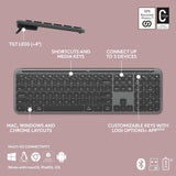 Logitech K950 Bluetooth Keyboard - Arabic/English / Black