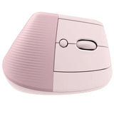 Logitech Lift Vertical Ergonomic Bluetooth/Wireless Mouse, Up to 2 Years Battery Life, For PC & Mac - Pink