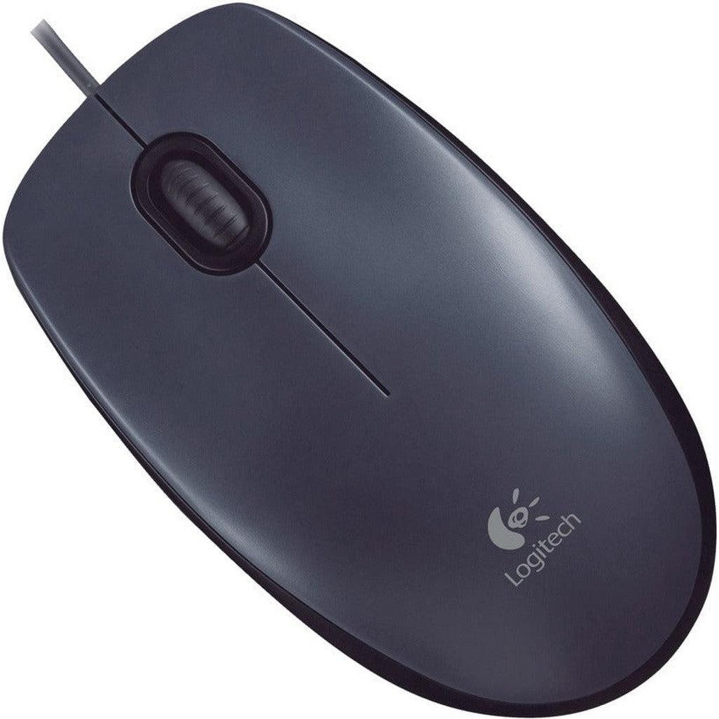 Logitech M100 Usb Wired Mouse - Black-Mouse-Logitech-Star Light Kuwait