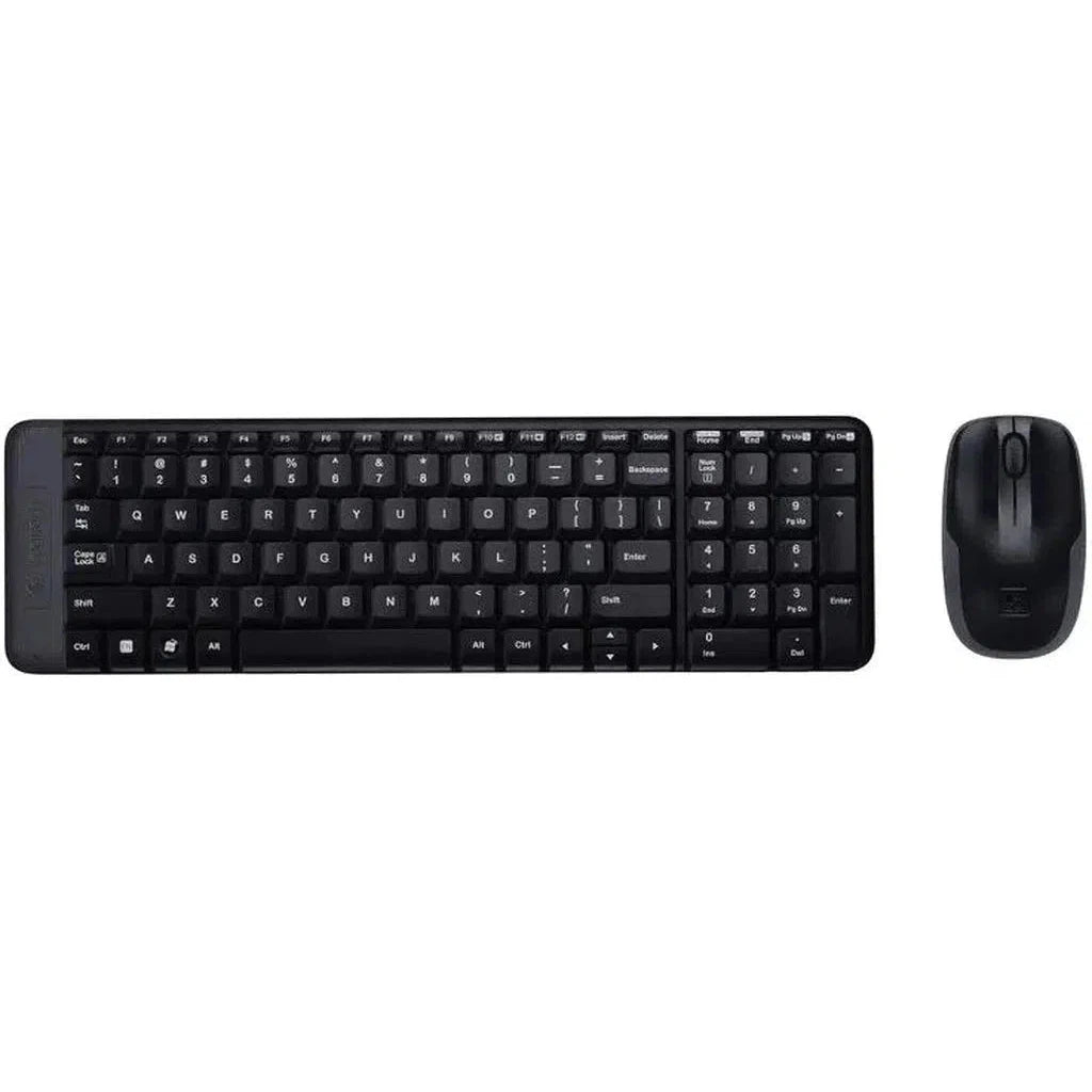 Logitech Mk220 Keyboard Wireless (Slim)- Arb /Eng-Keyboard-Logitech-Star Light Kuwait