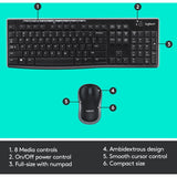 Logitech Mk270 Wireless Keyboard And Mouse Combo-Keyboard Mouse-Logitech-Star Light Kuwait