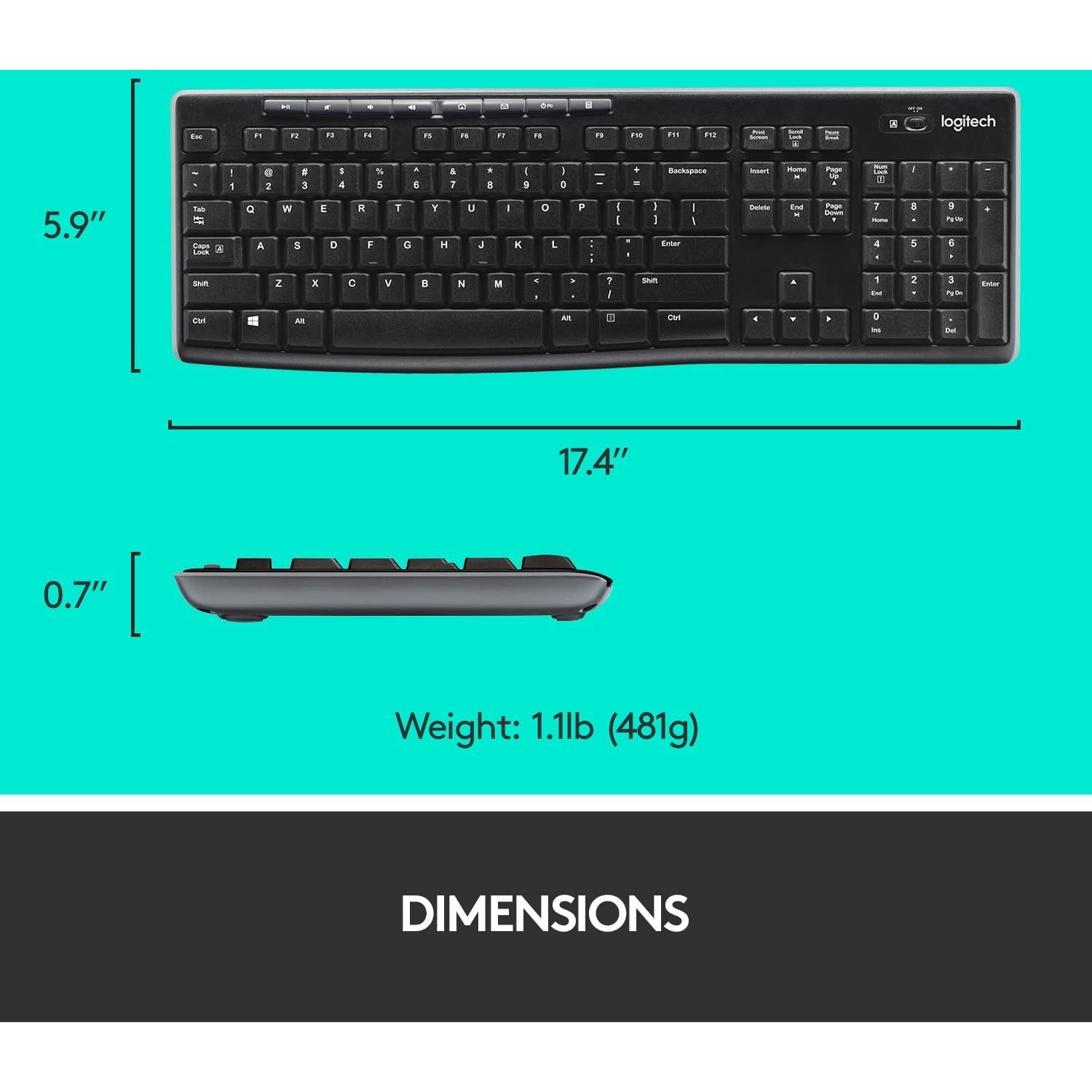 Logitech Mk270 Wireless Keyboard And Mouse Combo-Keyboard Mouse-Logitech-Star Light Kuwait