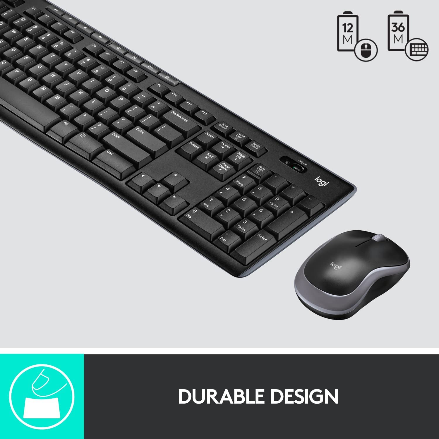 Logitech Mk270 Wireless Keyboard And Mouse Combo-Keyboard Mouse-Logitech-Star Light Kuwait