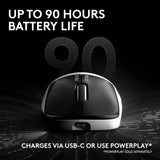 Logitech PRO X2 SUPERSTRIKE Lightspeed Wireless Gaming Mouse - Lunar Eclipse