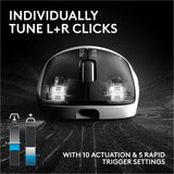 Logitech PRO X2 SUPERSTRIKE Lightspeed Wireless Gaming Mouse - Lunar Eclipse