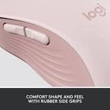 ماوس لاسلكي بتقنية بلوتوث Logitech Signature M650 (مقاس صغير/متوسط) - وردي