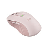 Logitech Signature M650L Wireless/Bluetooth Mouse, Silent Touch, SmartWheel Fast Scrolling, Large Size Grob - Rose