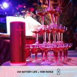 Logitech Ultimate Ear Boom 3 Portable Bluetooth Speaker Water Proof & Dust Proof 360 Sound One touch Music Control - SunSet Red