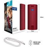 Logitech Ultimate Ear Boom 3 Portable Bluetooth Speaker Water Proof & Dust Proof 360 Sound One touch Music Control - SunSet Red